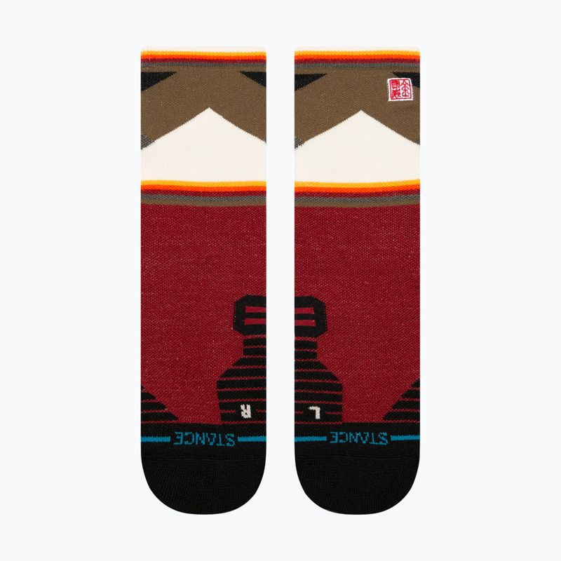 Шкарпетки для бігу Stance Jimmy Chin Mid Wool Crew red 2