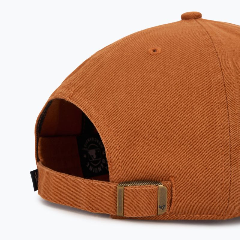Кепка 47 Brand MLB New York Yankees CLEAN UP burnt orange 4