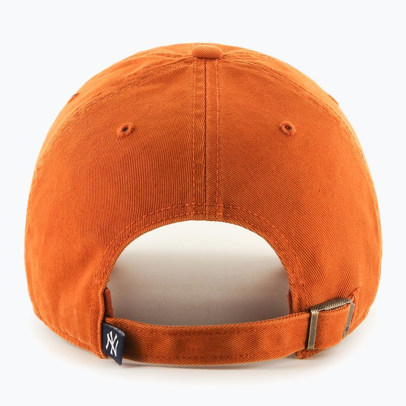 Кепка 47 Brand MLB New York Yankees CLEAN UP burnt orange 2