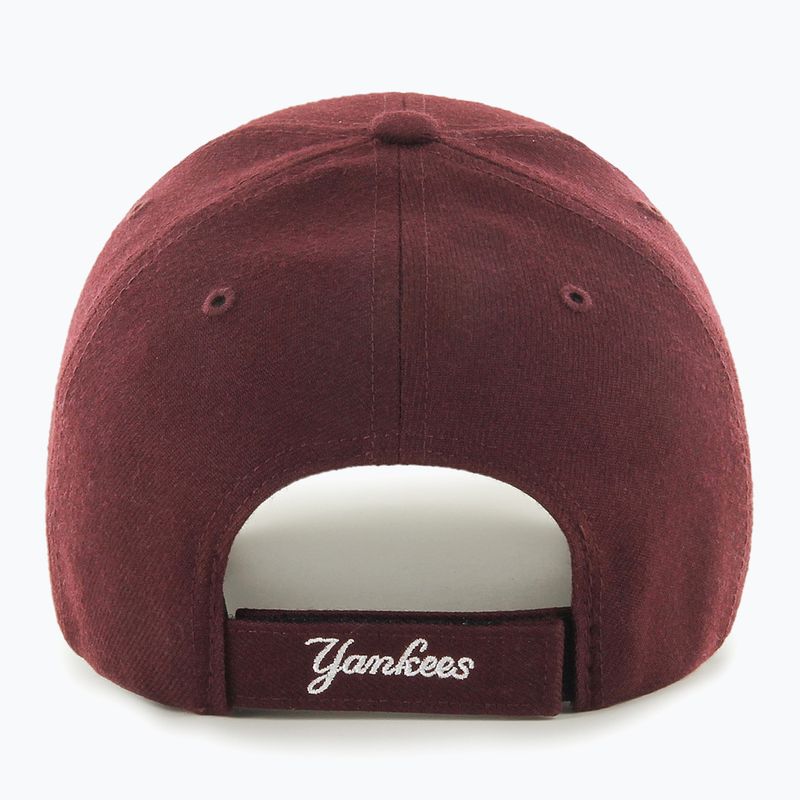Кепка 47 Brand MLB New York Yankees MVP dark maroon 2