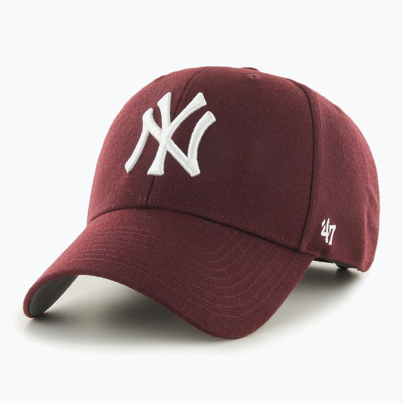 Кепка 47 Brand MLB New York Yankees MVP dark maroon 3