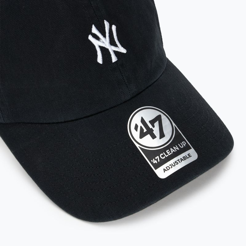 Кепка 47 Brand MLB New York Yankees Base Runner CLEAN UP black 3