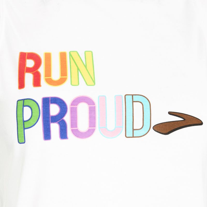 Футболка для бігу жіноча Brooks Distance Graphic Tank white/rainbow/brow 3