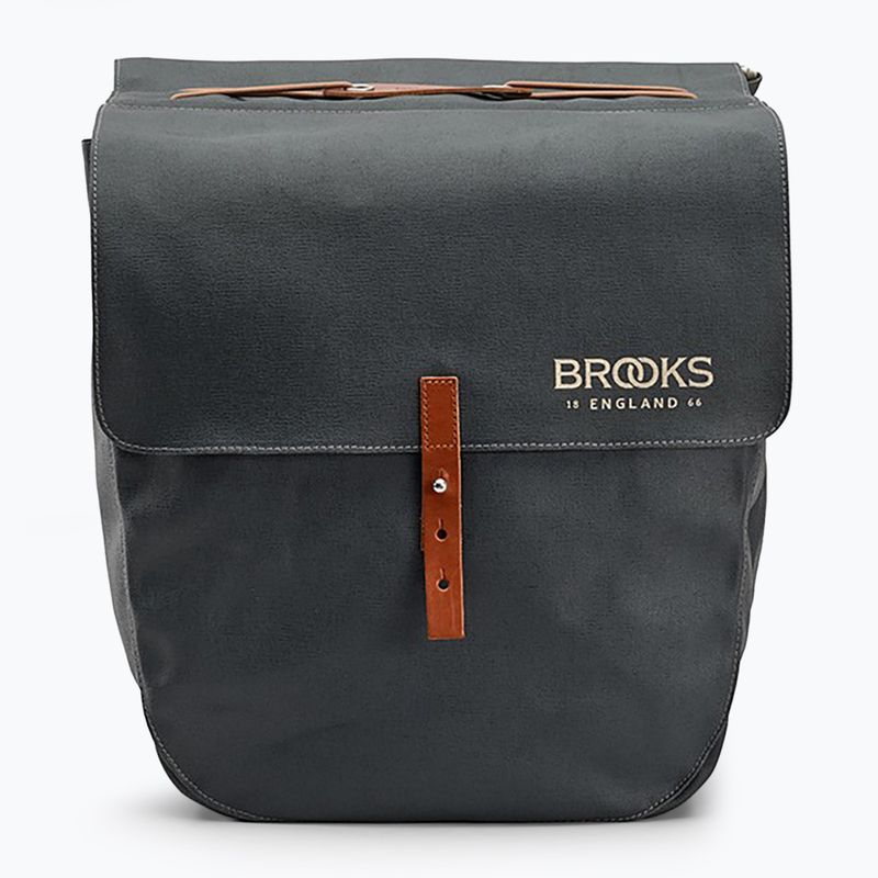 Сумка велосипедна Brooks England Brick Lane Panniers 30 л grey/honey 3