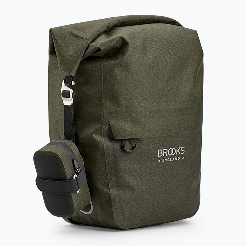 Сумка велосипедна Brooks England Scape Pannier Large 18-22 л mud green 5