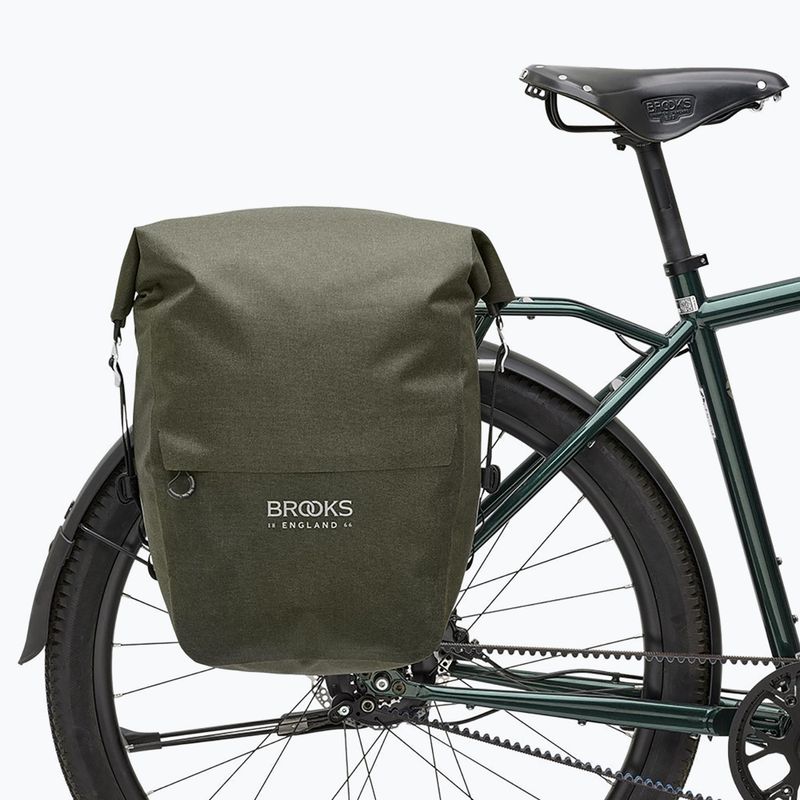 Сумка велосипедна Brooks England Scape Pannier Large 18-22 л mud green 6