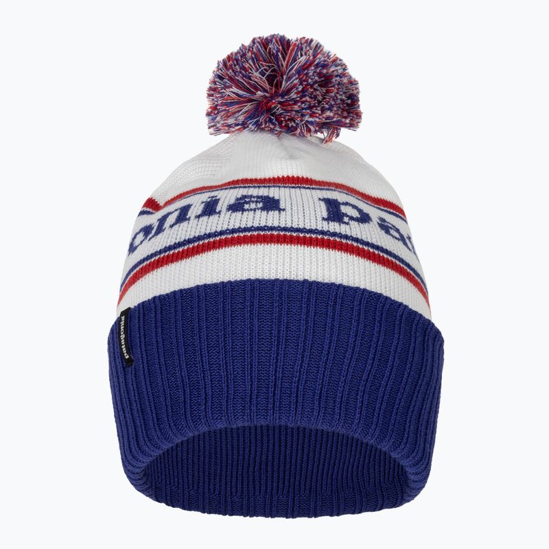 Шапка зимова Patagonia Powder Town Beanie park stripe / viking blue 2