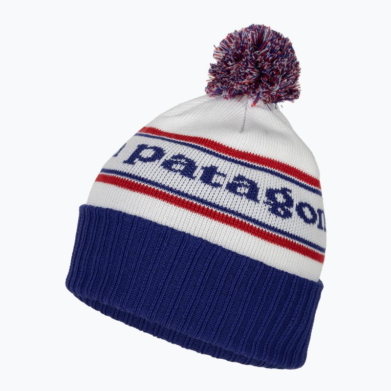 Шапка зимова Patagonia Powder Town Beanie park stripe / viking blue 3