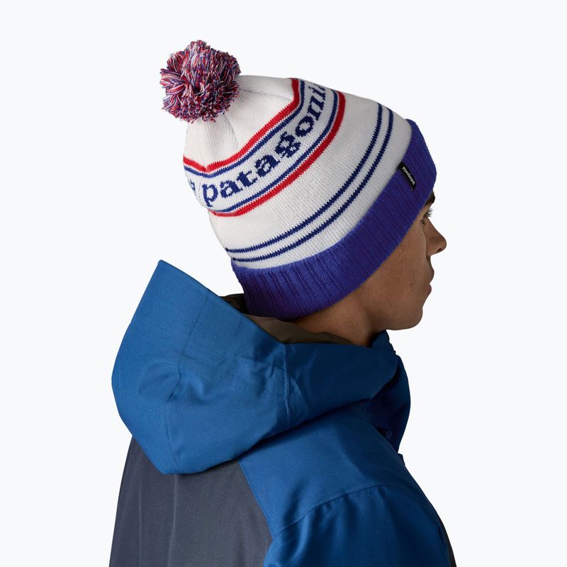 Шапка зимова Patagonia Powder Town Beanie park stripe / viking blue 11