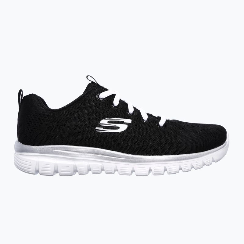 Кросівки жіночі SKECHERS Graceful Get Connected black/white 8