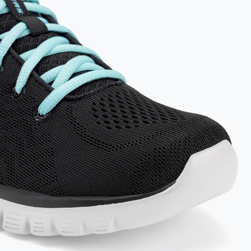 Жіночі тренувальні кросівки SKECHERS Graceful Get Connected чорні/бірюзові 7