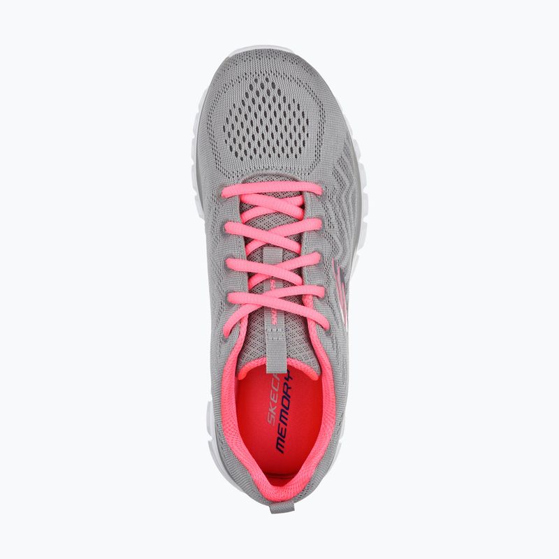 Кросівки жіночі SKECHERS Graceful Get Connected gray/coral 4