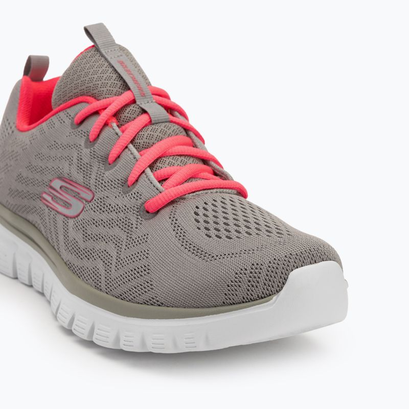 Кросівки жіночі SKECHERS Graceful Get Connected gray/coral 7