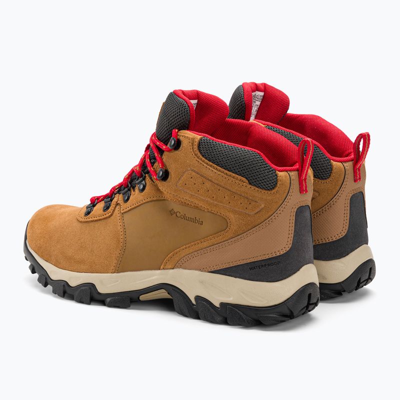 Взуття трекінгове чоловіче Columbia Newton Ridge Plus II Suede WP elk/mountain red 3