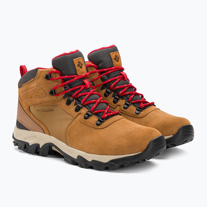 Взуття трекінгове чоловіче Columbia Newton Ridge Plus II Suede WP elk/mountain red 4
