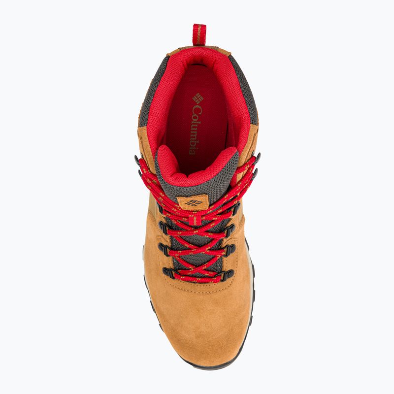 Взуття трекінгове чоловіче Columbia Newton Ridge Plus II Suede WP elk/mountain red 6