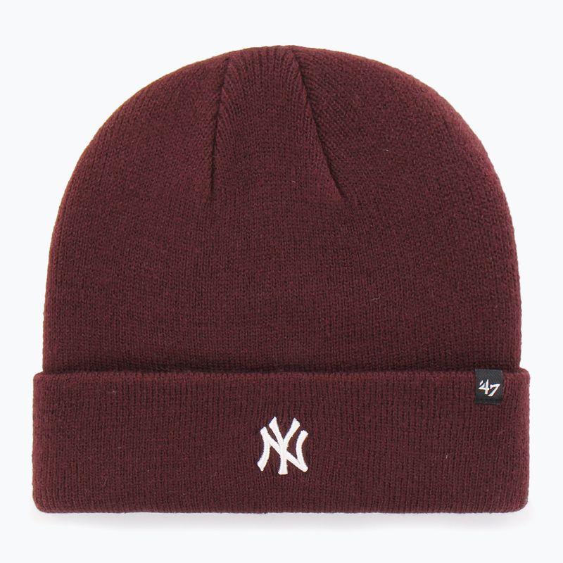 Шапка зимова 47 Brand MLB New York Yankees Centerfield dark maroon