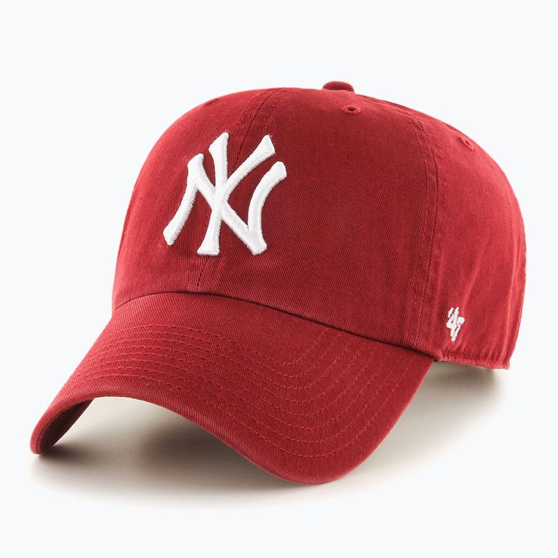 47 Бренд MLB New York Yankees CLEAN UP бритва червона бейсболка 5
