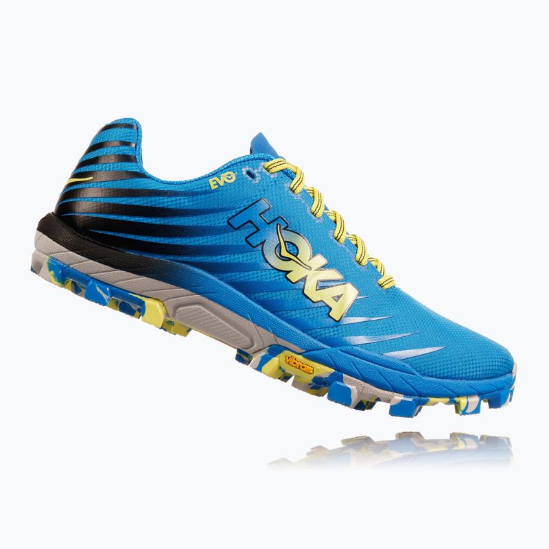 Чоловічі бігові кросівки HOKA Evo Jawz блакитний/цитрусовий 8