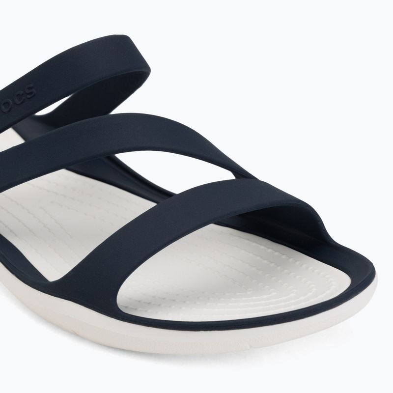 Шльопанці жіночі Crocs Swiftwater Sandal navy/white 7