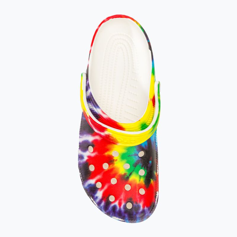 Різнокольорові шльопанці Crocs Classic Tie Dye Graphic 6
