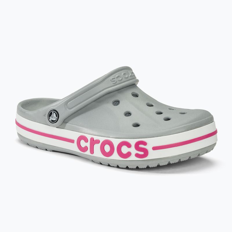 Шльопанці Crocs Bayaband Clog light grey/candy pink 2