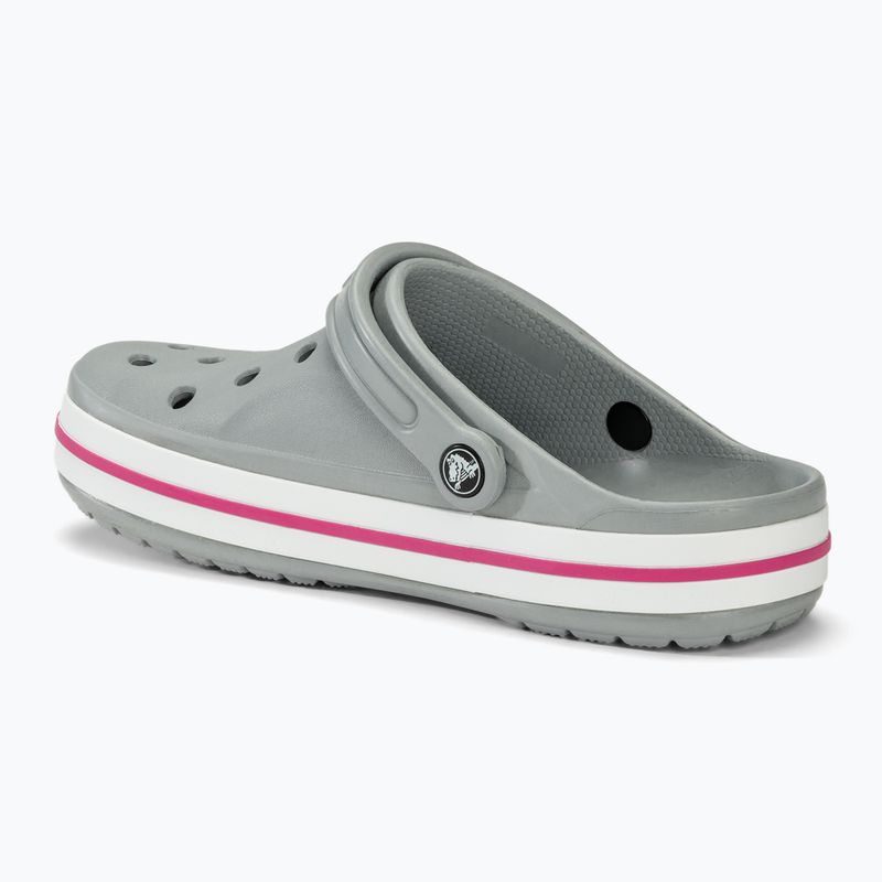 Шльопанці Crocs Bayaband Clog light grey/candy pink 3