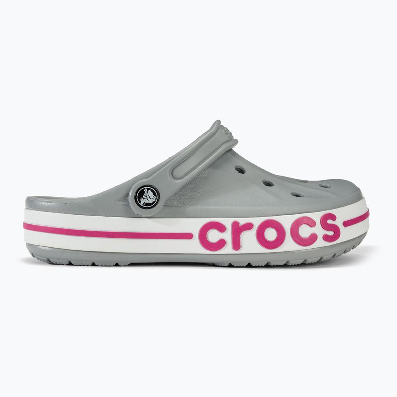 Шльопанці Crocs Bayaband Clog light grey/candy pink 4