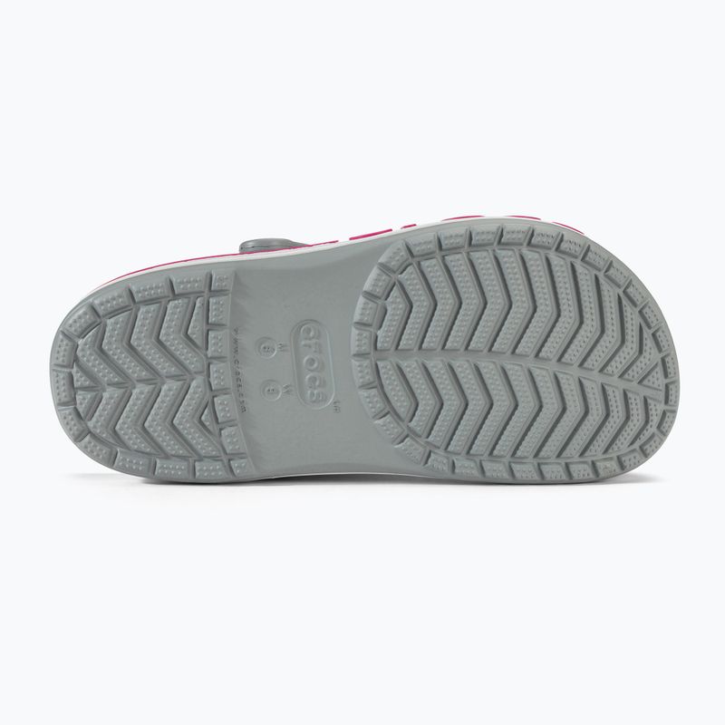 Шльопанці Crocs Bayaband Clog light grey/candy pink 5