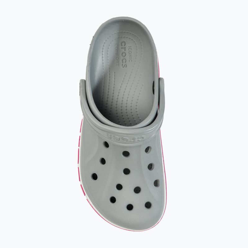 Шльопанці Crocs Bayaband Clog light grey/candy pink 6
