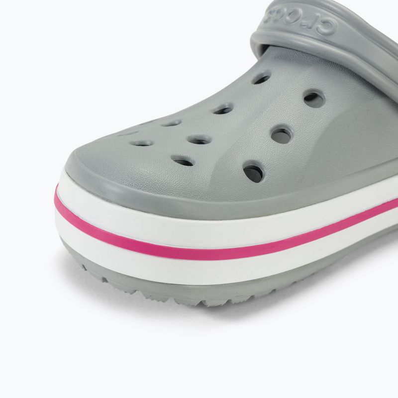 Шльопанці Crocs Bayaband Clog light grey/candy pink 8