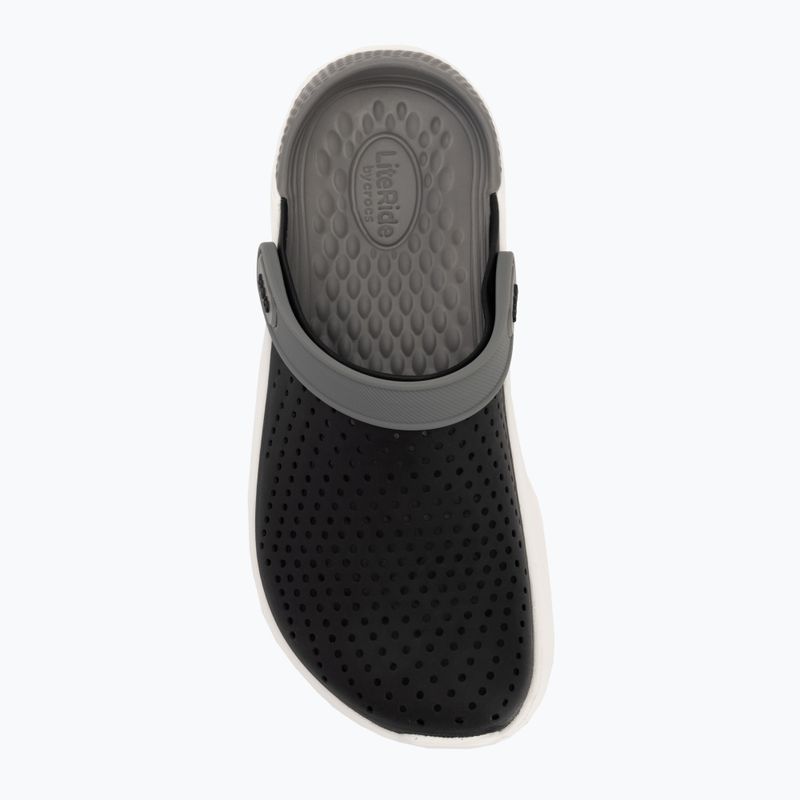 Шльопанці Crocs LiteRide Clog black/smoke 6