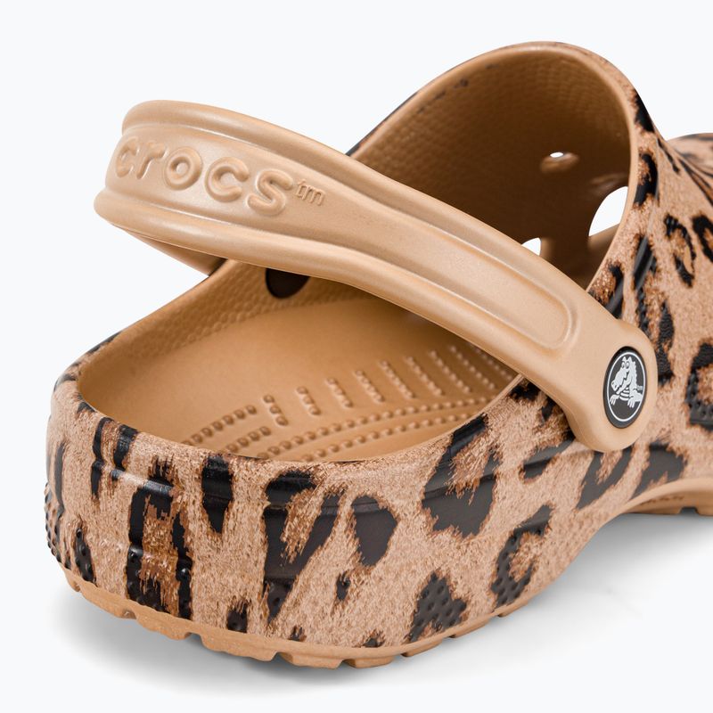 Шльопанці Crocs Classic Printed Clog leopard/gold 10