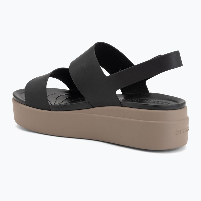 Сандалі жіночі Crocs Brooklyn Low Wedge black/mushroom 3