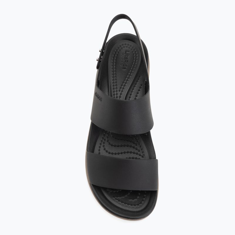 Сандалі жіночі Crocs Brooklyn Low Wedge black/mushroom 5