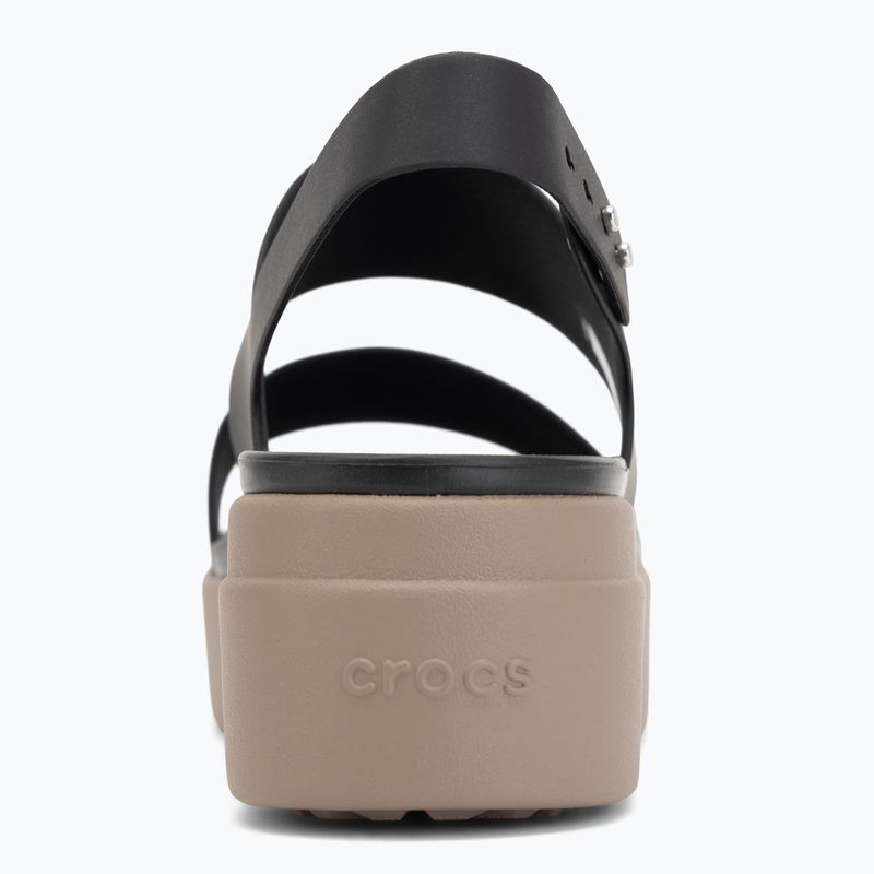 Сандалі жіночі Crocs Brooklyn Low Wedge black/mushroom 6