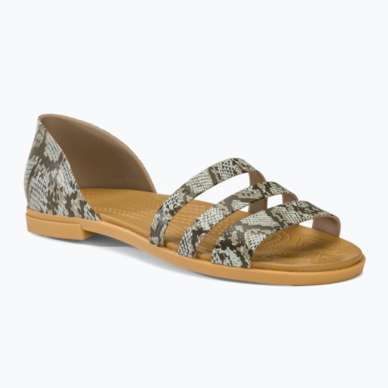 Жіночі босоніжки Crocs Tulum відкриті плоскі грибовидні / ліпні