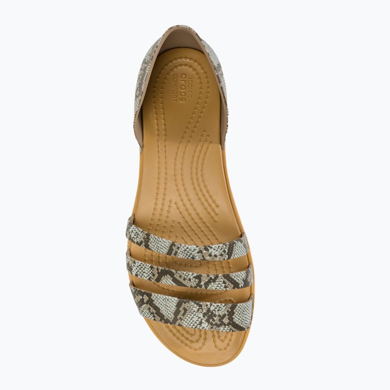 Жіночі босоніжки Crocs Tulum відкриті плоскі грибовидні / ліпні 5
