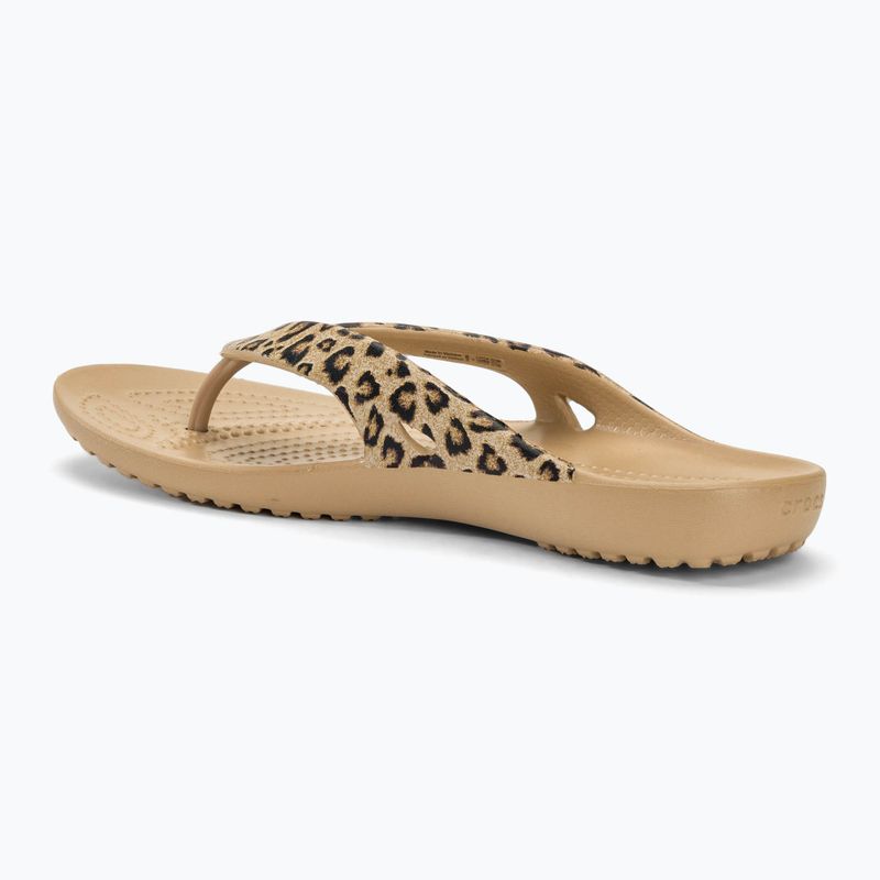 Жіночі шльопанці Crocs Kadee II Leopard / Gold 3