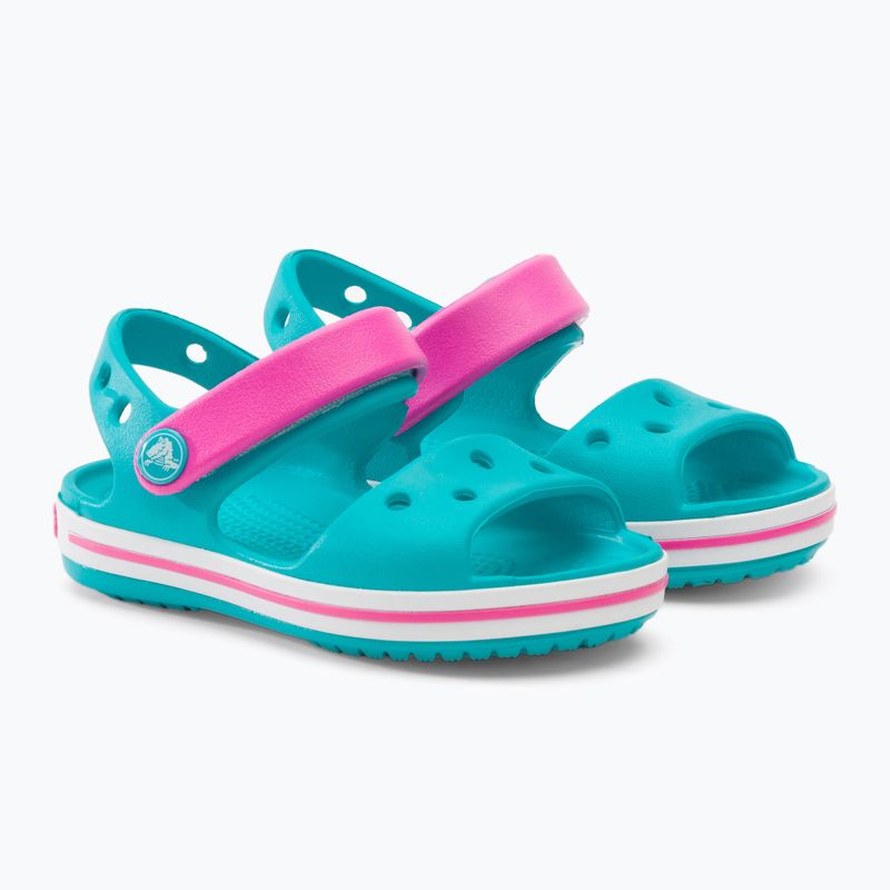 Босоніжки дитячі Crocs Crockband Kids Sandalo digital aqua 4