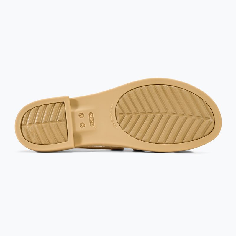 Сандалі жіночі Crocs Tulum dark gold 4