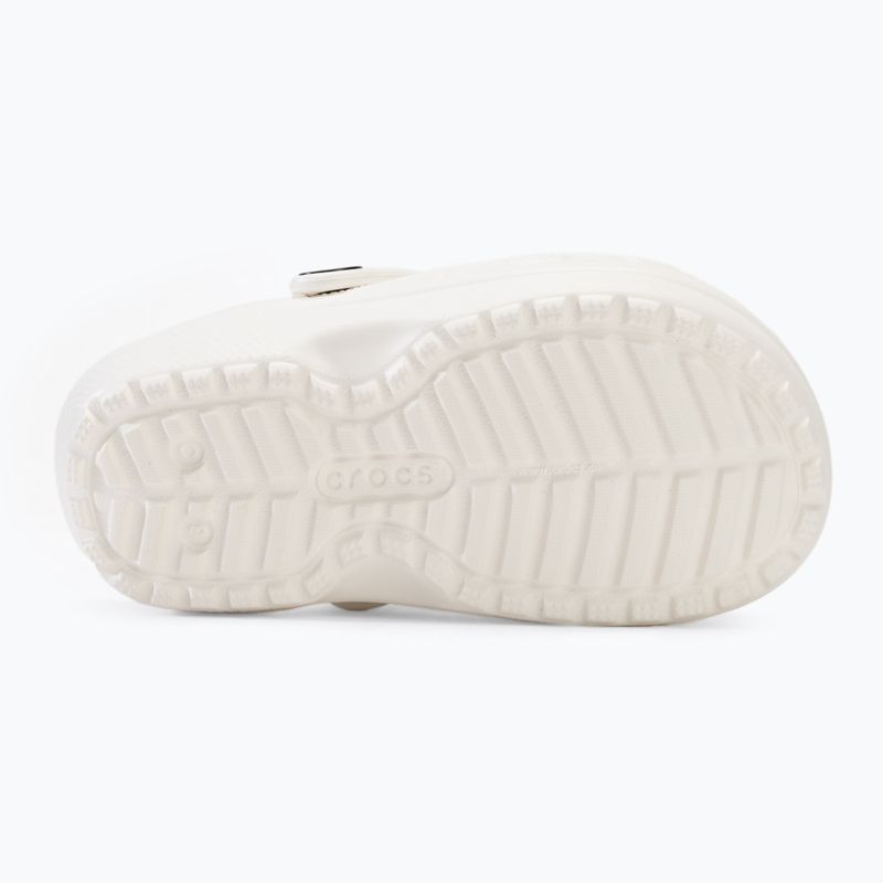 Шльопанці дитячі Crocs Classic Lined Clog Toddler white/grey 5