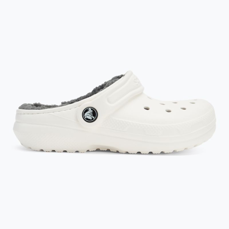 Шльопанці дитячі Crocs Classic Lined Clog Kids white/grey 3