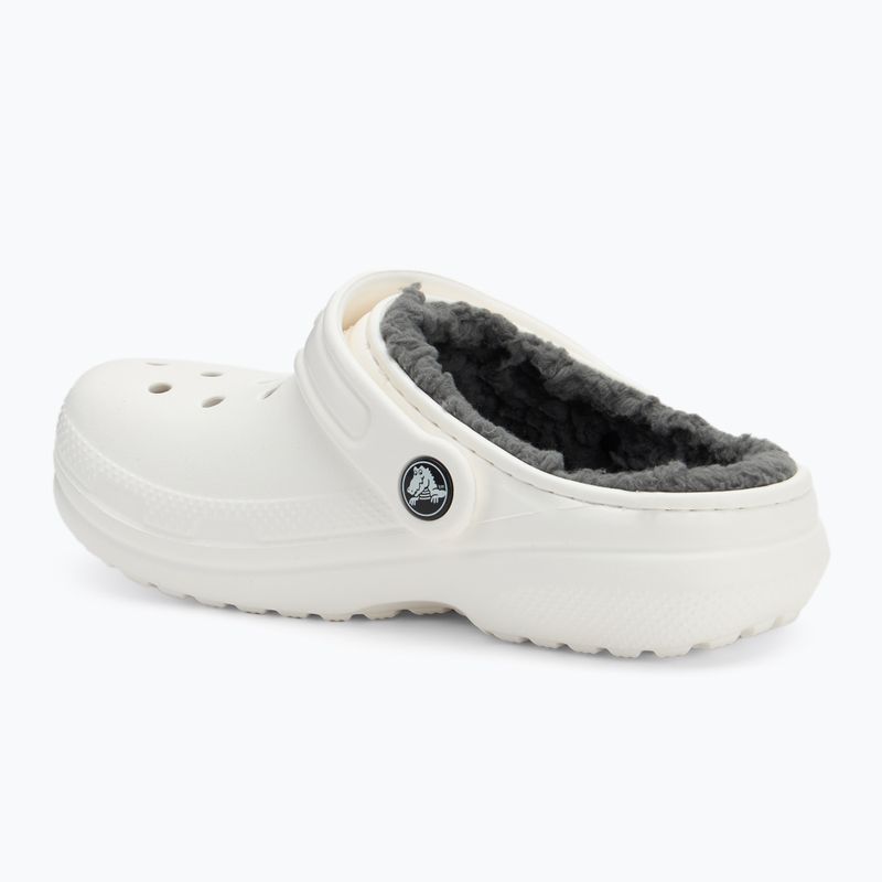 Шльопанці дитячі Crocs Classic Lined Clog Kids white/grey 4