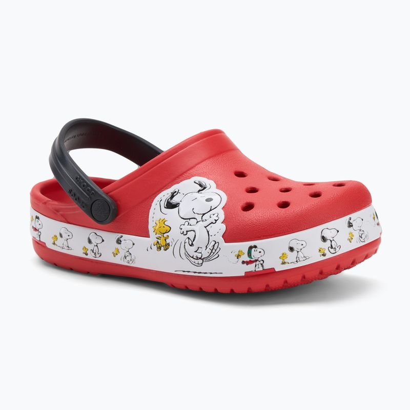 Шльопанці дитячі Crocs Fun Lab Snoopy Woodstock Clog Kids flame 2