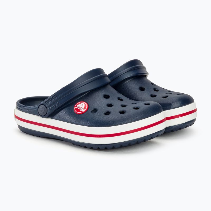 Дитячі шльопанці Crocs Crocband Clog темно-синій/червоний 5