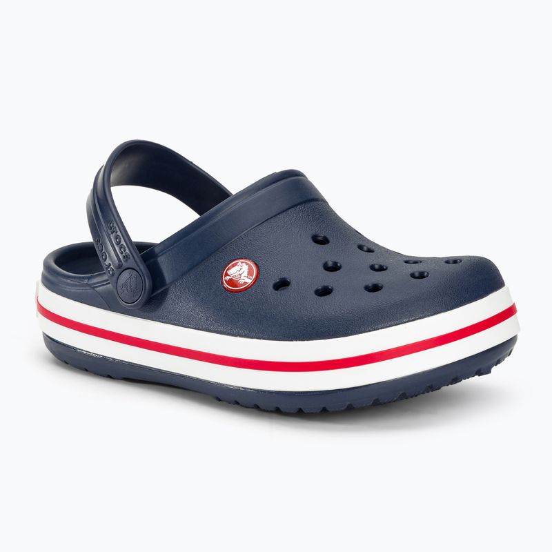 Дитячі шльопанці Crocs Crocband Clog темно-синій/червоний 2