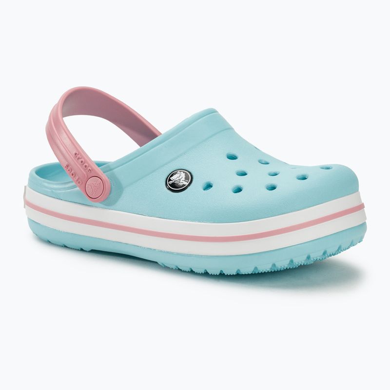 Дитячі шльопанці Crocs Crocband Clog льодово-блакитні/білі 2