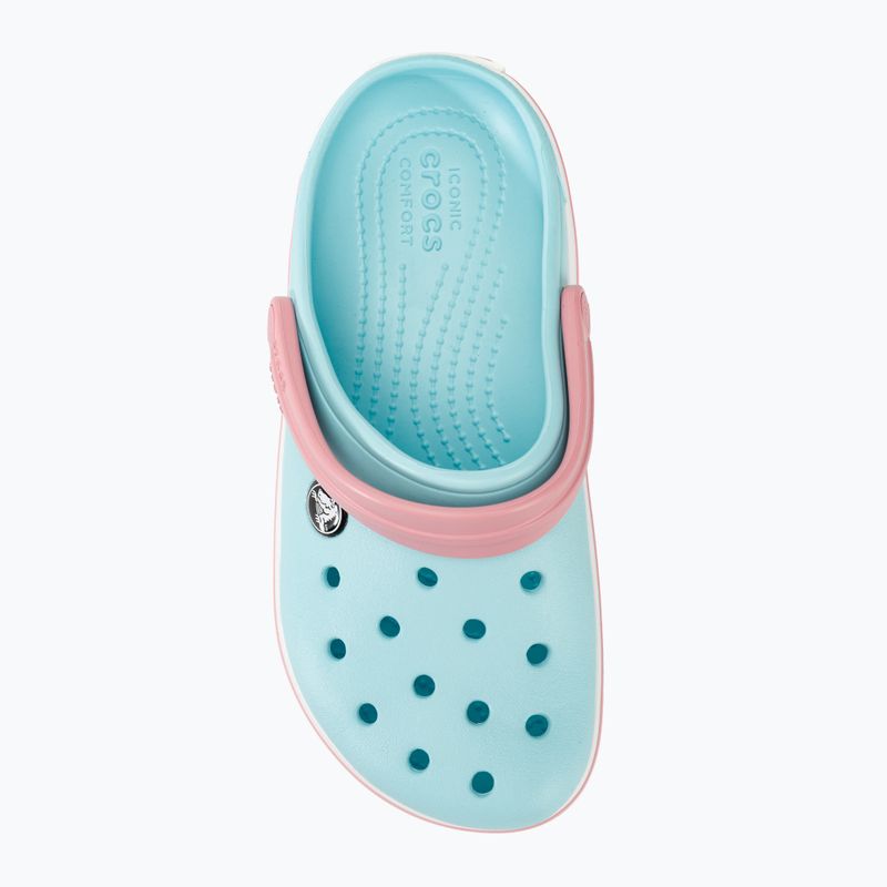 Дитячі шльопанці Crocs Crocband Clog льодово-блакитні/білі 7