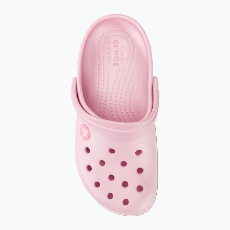 Дитячі шльопанці Crocs Crocband Clog ballerina рожеві 7